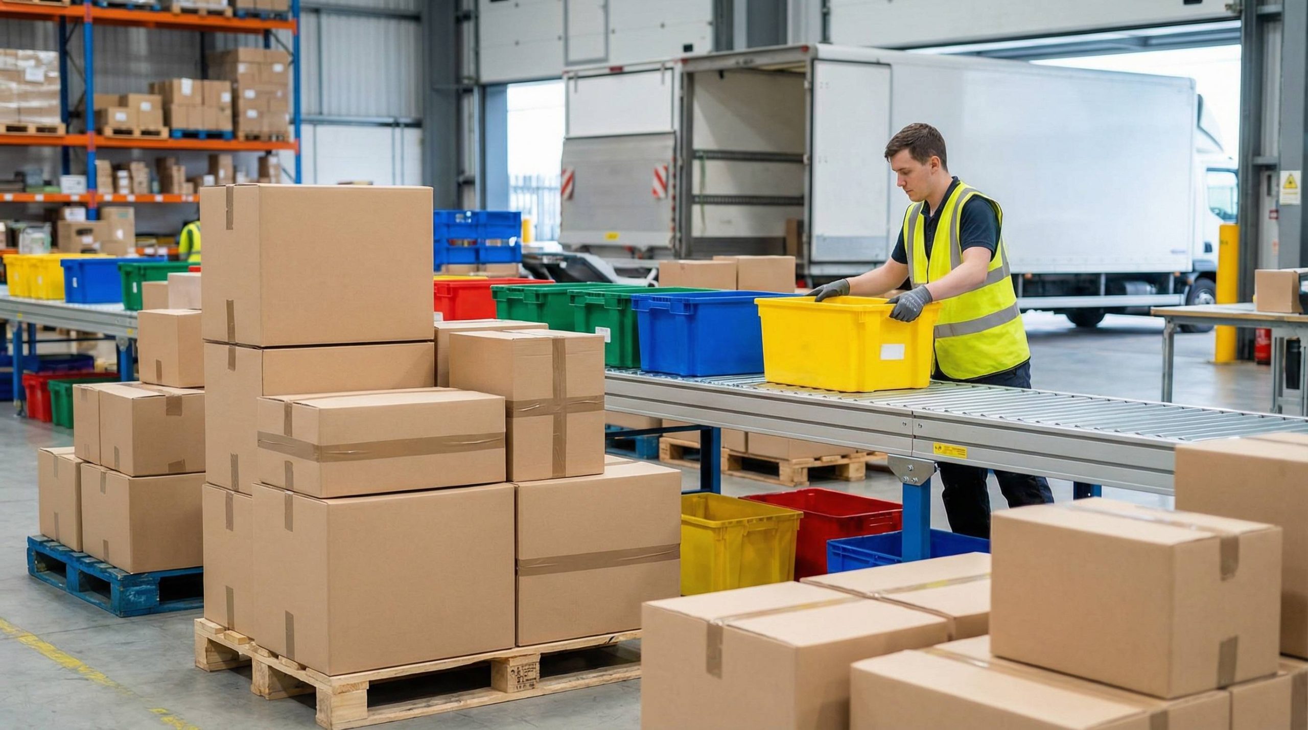 vorbereitung für weitertransport dhl